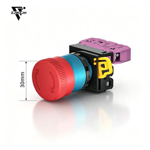 22mm Red emergency stop switch HQ-8101 Self-Locking 10A Safety Stop Switch for Industrial Machinery