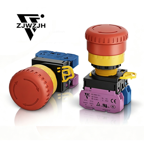 Metal push button switch
