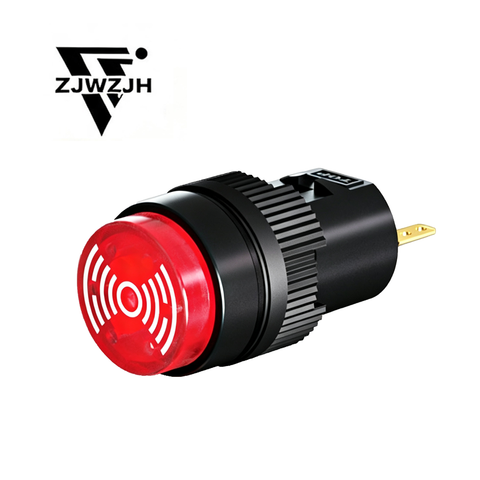 16MM Plastic LED Plastic LED Bright Buzzer Alarm Call(16mm Waterproof  Flash 12/24v)