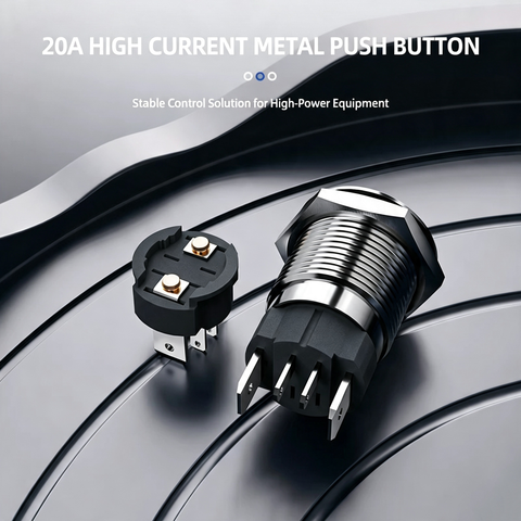 16mm metal push button switch