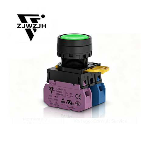 22mm push button switch momentary/latching  22mm Momentary Push Button Switch 10A Red Yellow Green Sign Pushbutton Switches