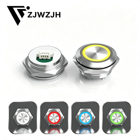 19mm ultra-thin metal push button switch