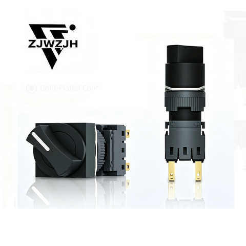 16mm  2positions 3positions Latching Maintained  Rotary Selector Select Switch 250V 5A