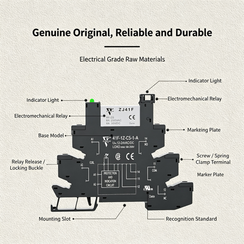 6.25mm thin design Slim interface relay