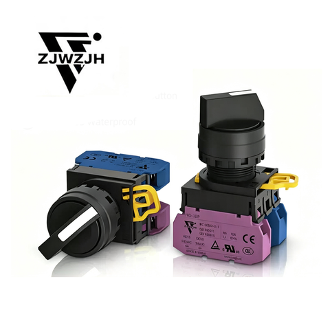 Metal push button switch