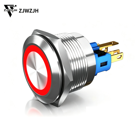 22mm Momentary/Latching Push Button Switch On Off Waterproof IP67 Stainless Steel 304 power switch