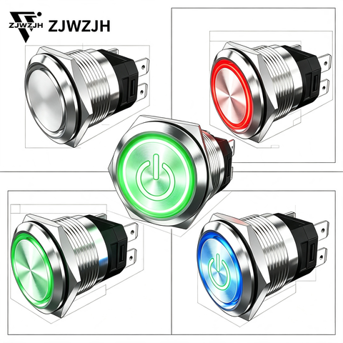 22mm metal push button switch