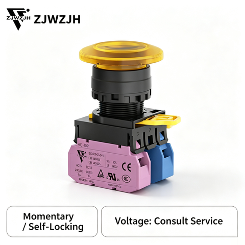 22mm mushroom push button switch