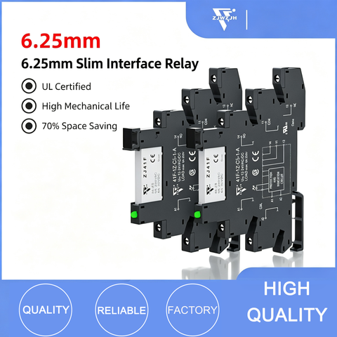 6.25mm thin design Slim interface relay