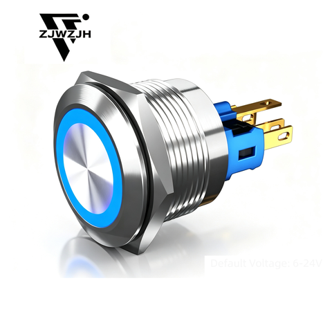22mm Momentary/Latching Push Button Switch On Off Waterproof IP67 Stainless Steel 304 power switch