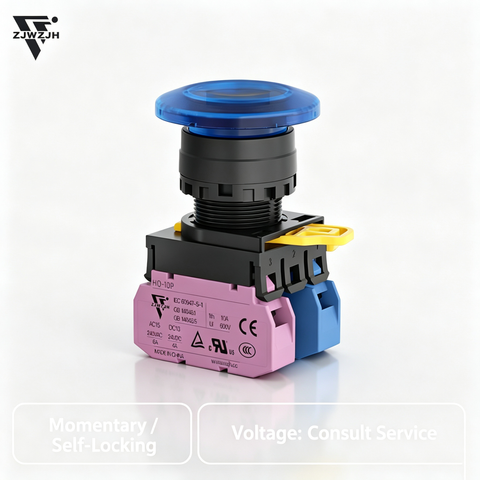 22mm mushroom push button switch