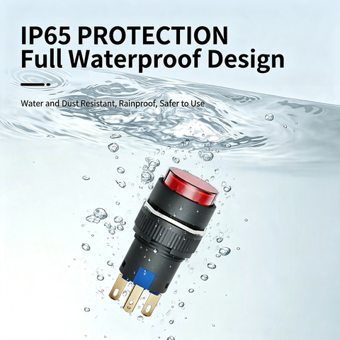 16mm push button switch K16