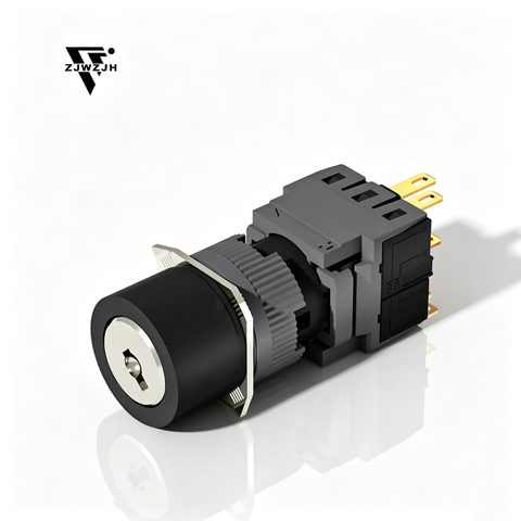 16MM Key switch 2positions/3positions momentary latching