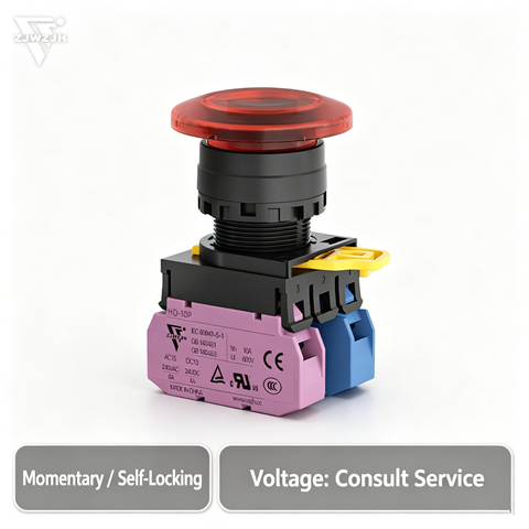 22mm mushroom push button switch