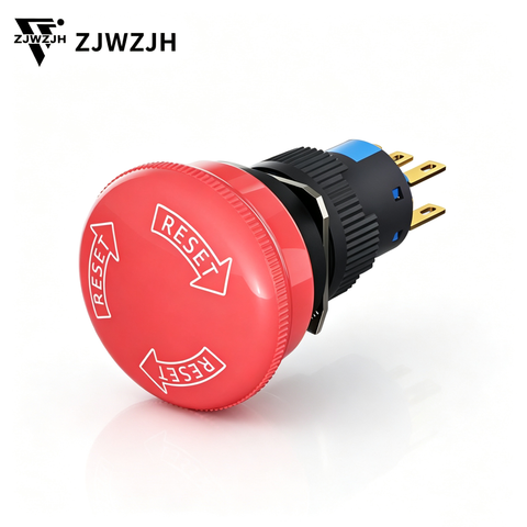 16mm mushroom emergency stop switch
