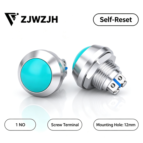 12mm big head push button switch momentary power switch