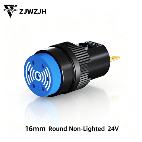 16MM plastic buzzer 12/24v led light