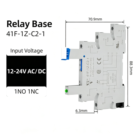 6mm slim relay high sensitivity Miniature Electromagnetic Relay 24V Coil DC/AC; Signal for PLC; HF41F/24-ZS 1NO 1NC 6Amp SPDT with Jumper, Separator, Din Rail Relay 24V