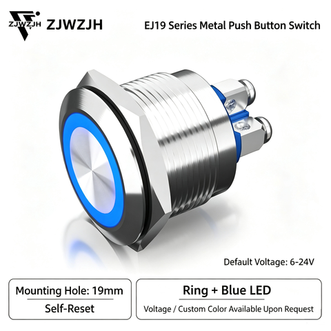 19mm led push button switch