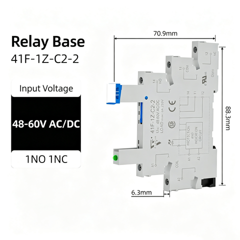 6mm slim relay high sensitivity Miniature Electromagnetic Relay 24V Coil DC/AC; Signal for PLC; HF41F/24-ZS 1NO 1NC 6Amp SPDT with Jumper, Separator, Din Rail Relay 24V