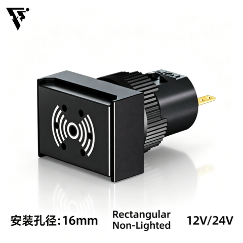 16MM plastic buzzer 12/24v led light
