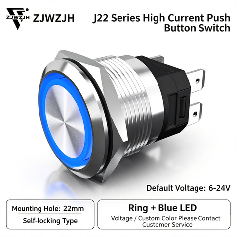 22mm metal push button switch