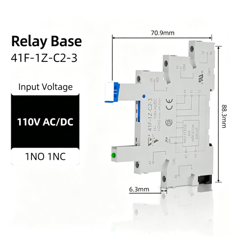 6mm slim relay high sensitivity Miniature Electromagnetic Relay 24V Coil DC/AC; Signal for PLC; HF41F/24-ZS 1NO 1NC 6Amp SPDT with Jumper, Separator, Din Rail Relay 24V