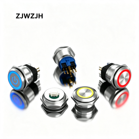 19mm ultra-thin metal push button switch